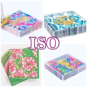 ISO disposable/paper Lilly Pulitzer napkins